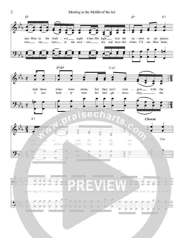 Meeting In The Middle Of The Air Lead Sheet (Tribute)