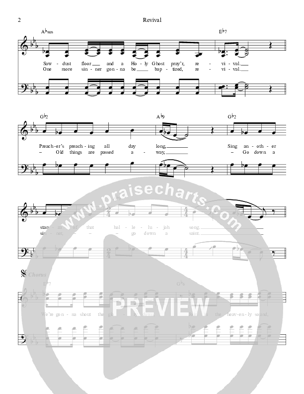 Revival Lead Sheet (SAT) (Karen Peck and New River)
