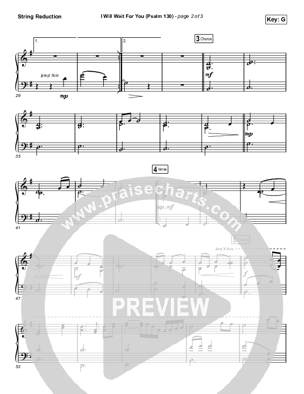 I Will Wait For You (Psalm 130) (Choral Anthem SATB) String Reduction (Keith & Kristyn Getty / Arr. Luke Gambill)