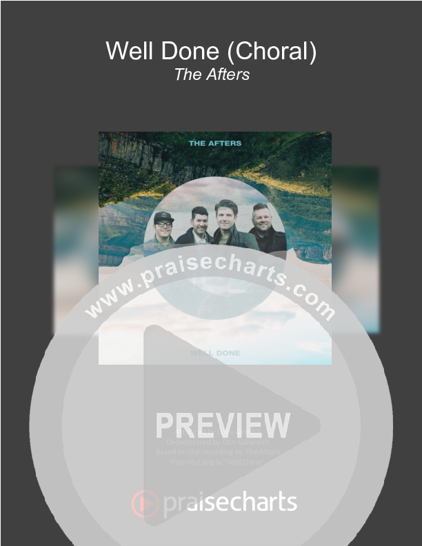 Well Done (Choral Anthem SATB) Orchestration (The Afters / Arr. Luke Gambill)