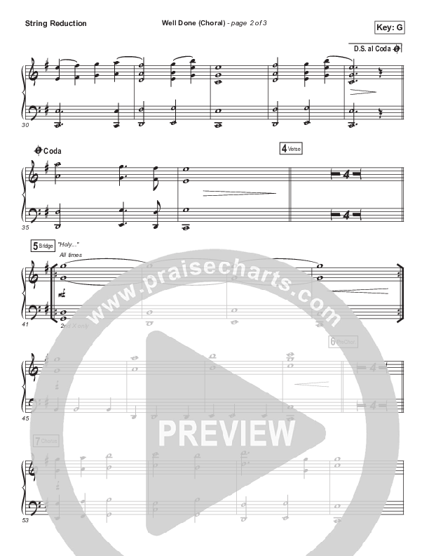 Well Done (Choral Anthem SATB) Synth Strings (The Afters / Arr. Luke Gambill)