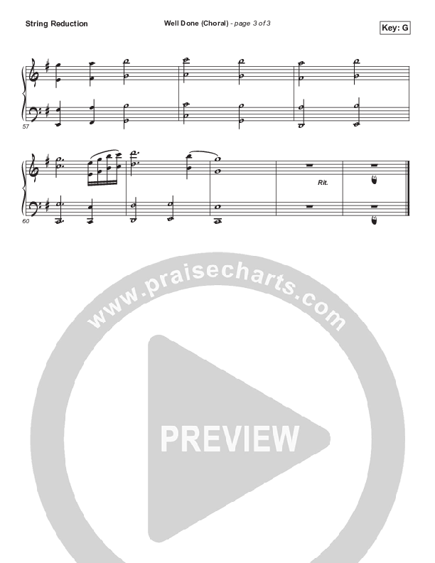 Well Done (Choral Anthem SATB) Synth Strings (The Afters / Arr. Luke Gambill)