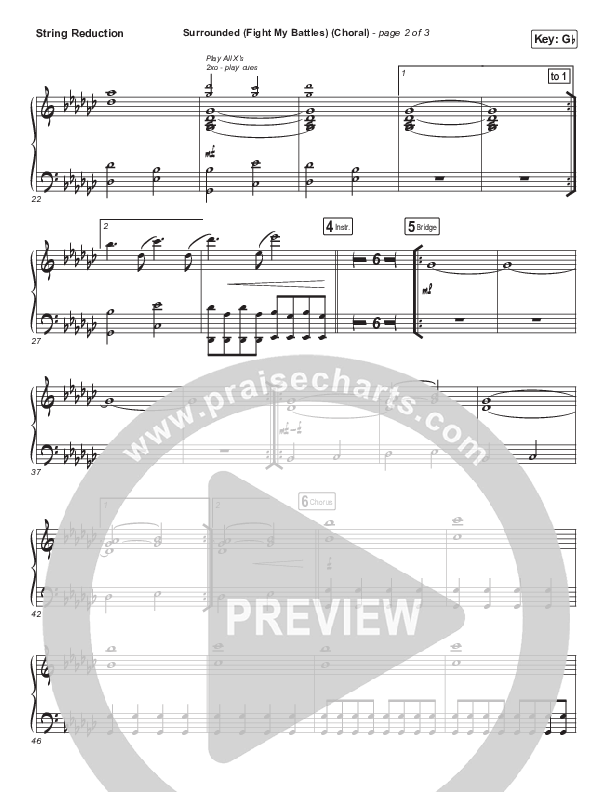 Surrounded (Fight My Battles) (Choral Anthem SATB) Synth Strings (Elyssa Smith / UPPERROOM / Arr. Luke Gambill)