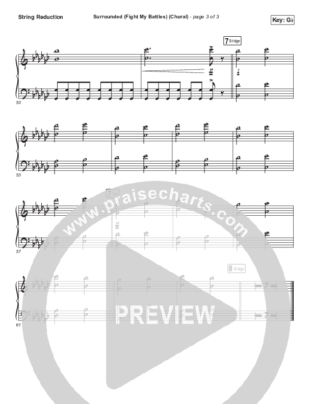 Surrounded (Fight My Battles) (Choral Anthem SATB) Synth Strings (Elyssa Smith / UPPERROOM / Arr. Luke Gambill)