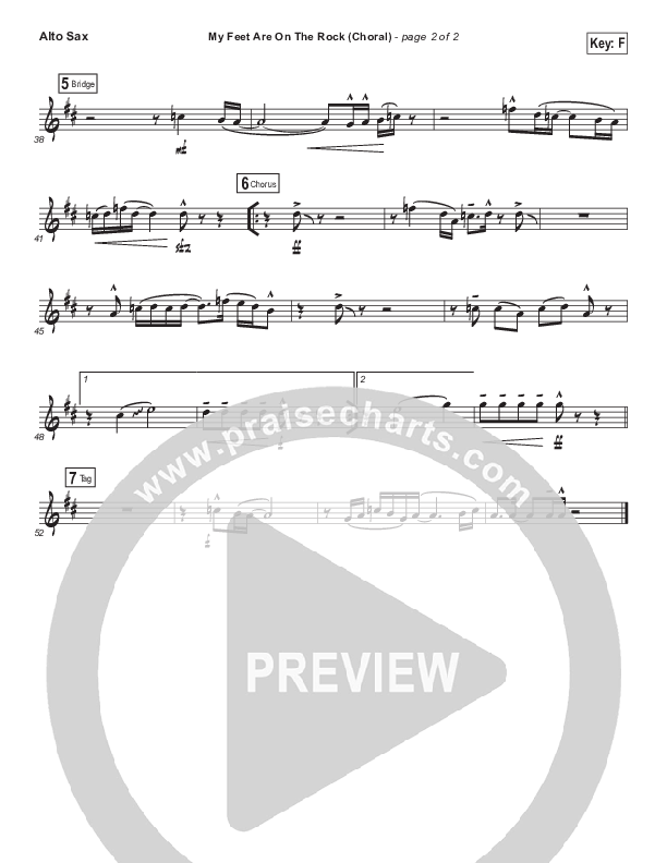 My Feet Are On The Rock (Choral Anthem SATB) Alto Sax (I Am They / Arr. Luke Gambill)