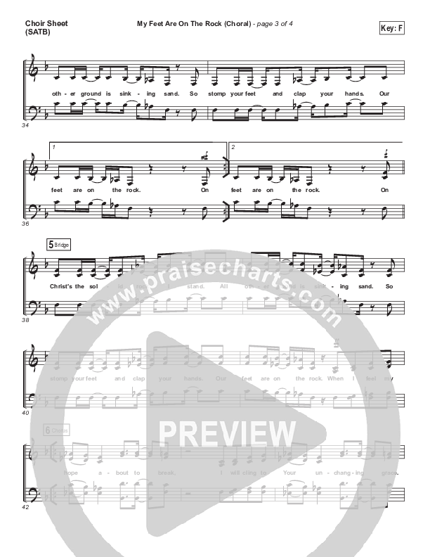 My Feet Are On The Rock (Choral Anthem SATB) Choir Sheet (SATB) (I Am They / Arr. Luke Gambill)