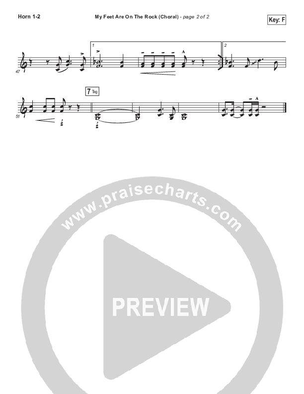 My Feet Are On The Rock (Choral Anthem SATB) French Horn 1/2 (I Am They / Arr. Luke Gambill)