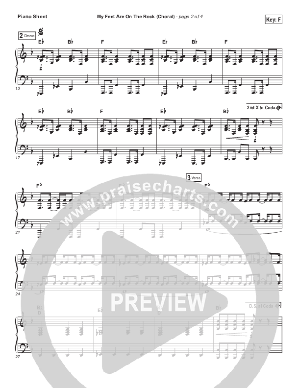My Feet Are On The Rock (Choral Anthem SATB) Piano Sheet (I Am They / Arr. Luke Gambill)