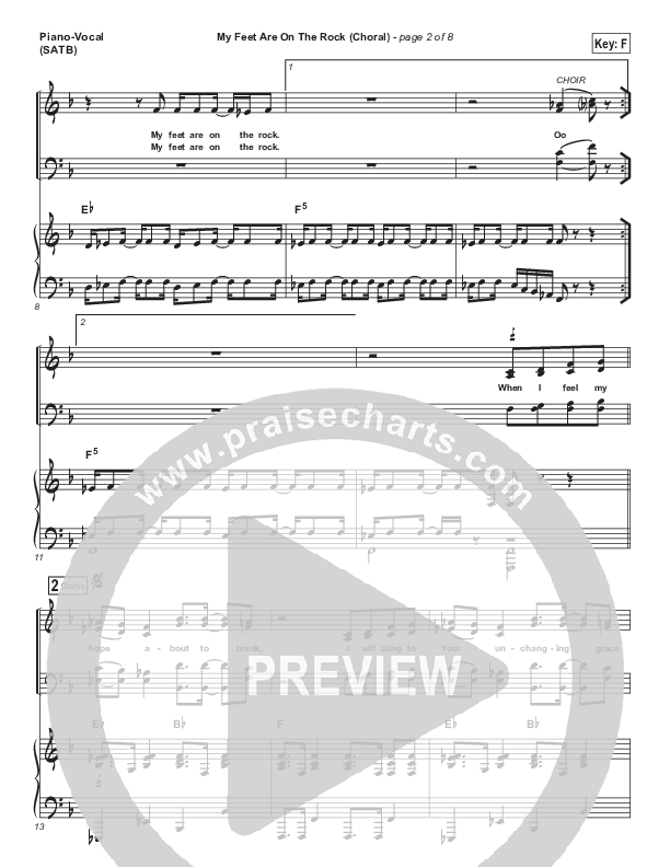 My Feet Are On The Rock (Choral Anthem SATB) Piano/Vocal (SATB) (I Am They / Arr. Luke Gambill)