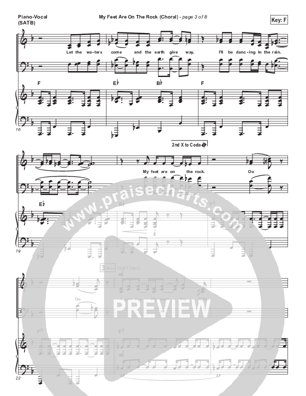 My Feet Are On The Rock (Choral Anthem SATB) Lead & Piano/Vocal (I Am They / Arr. Luke Gambill)