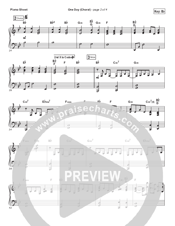 One Day (When We All Get To Heaven) (Choral Anthem SATB) Piano Sheet (Matt Redman / Arr. Luke Gambill)