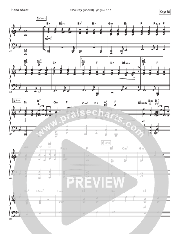 One Day (When We All Get To Heaven) (Choral Anthem SATB) Piano Sheet (Matt Redman / Arr. Luke Gambill)