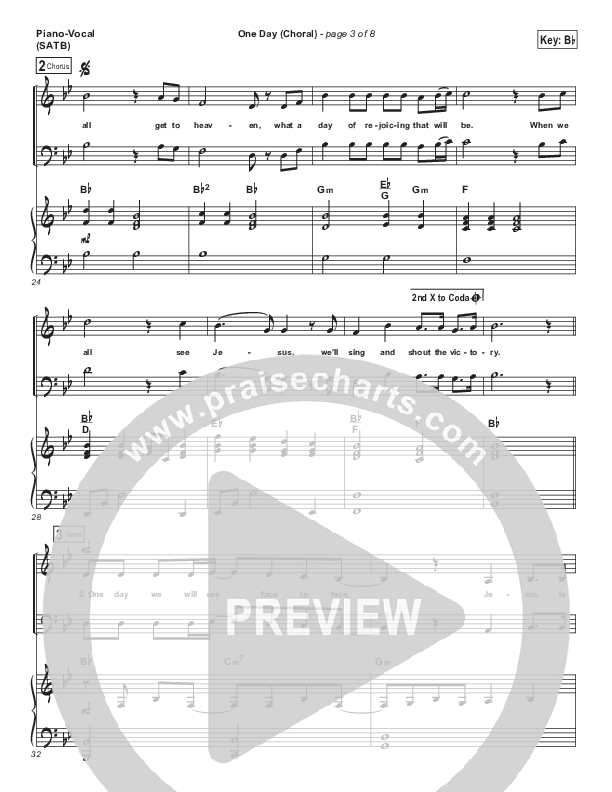 One Day (When We All Get To Heaven) (Choral Anthem SATB) Piano/Vocal Pack (Matt Redman / Arr. Luke Gambill)
