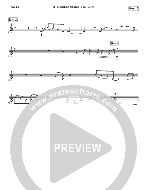 It Is Finished (Choral Anthem SATB) Brass Pack (Passion / Melodie Malone / Arr. Luke Gambill)