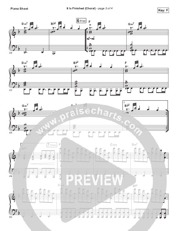 It Is Finished (Choral Anthem SATB) Piano Sheet (Passion / Melodie Malone / Arr. Luke Gambill)