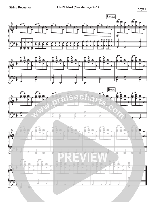 It Is Finished (Choral Anthem SATB) String Pack (Passion / Melodie Malone / Arr. Luke Gambill)