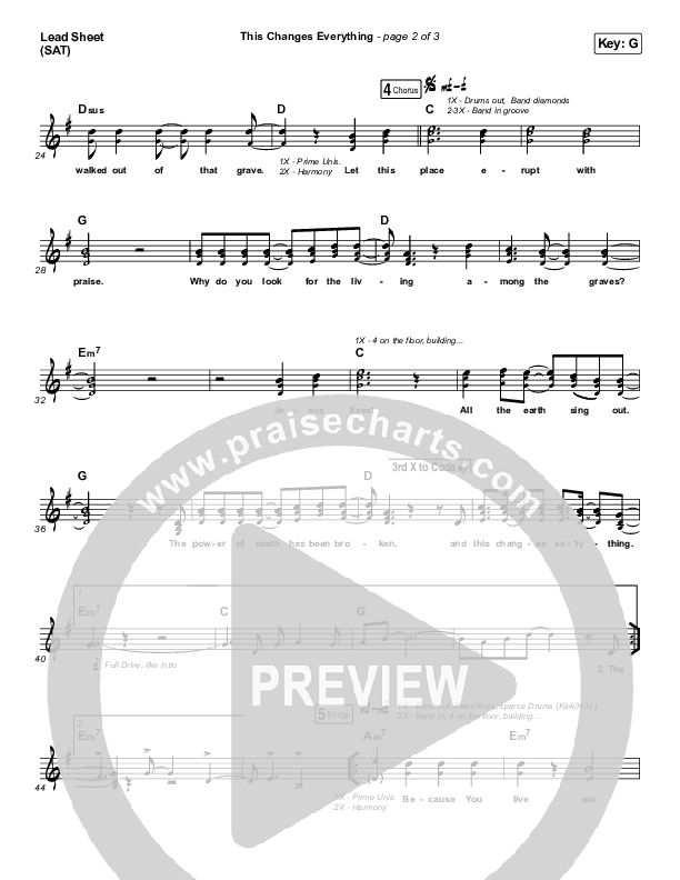 This Changes Everything Lead Sheet (SAT) (Jon Egan)