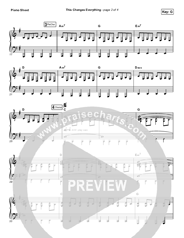 This Changes Everything Piano Sheet (Jon Egan)