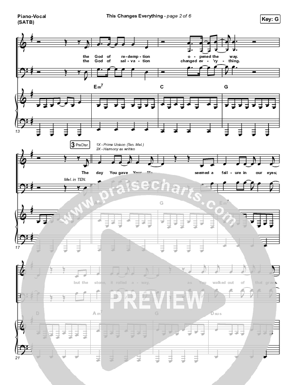 This Changes Everything Piano/Vocal & Lead (Jon Egan)