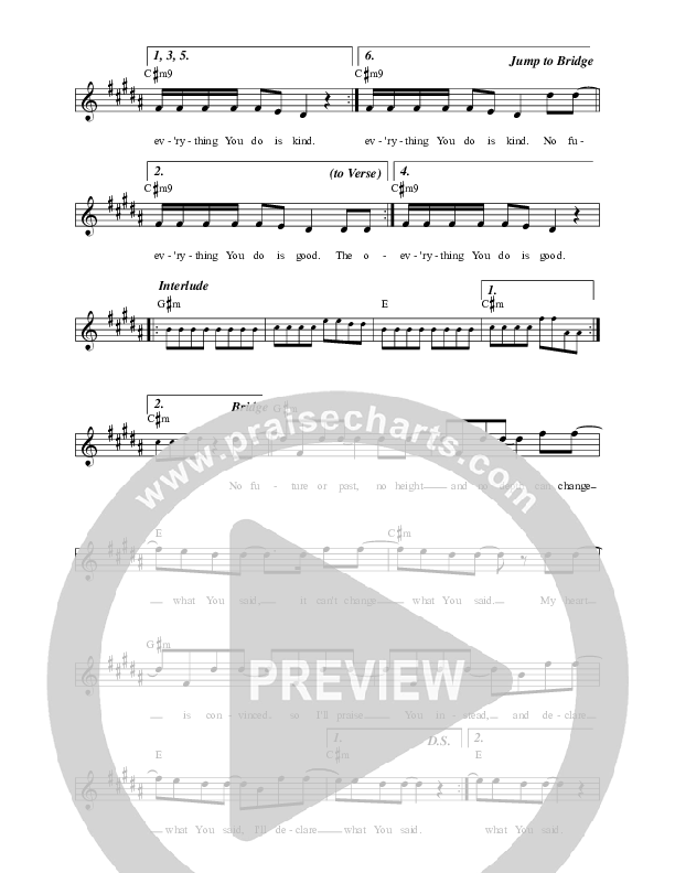 What You Said Lead Sheet (Jon Egan)