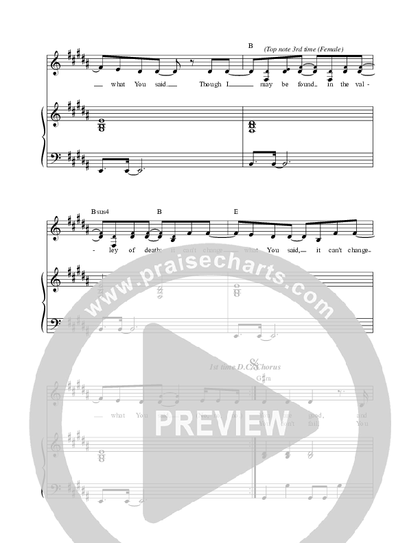 What You Said Piano/Vocal (Jon Egan)