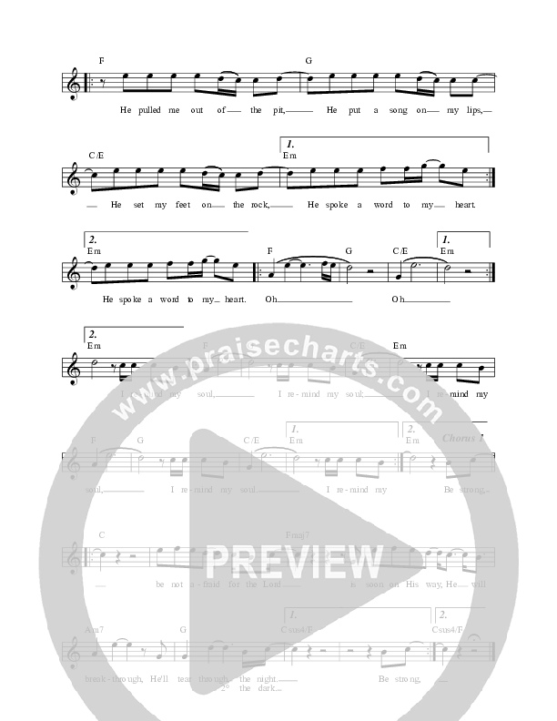 Be Strong Lead Sheet (Jon Egan)