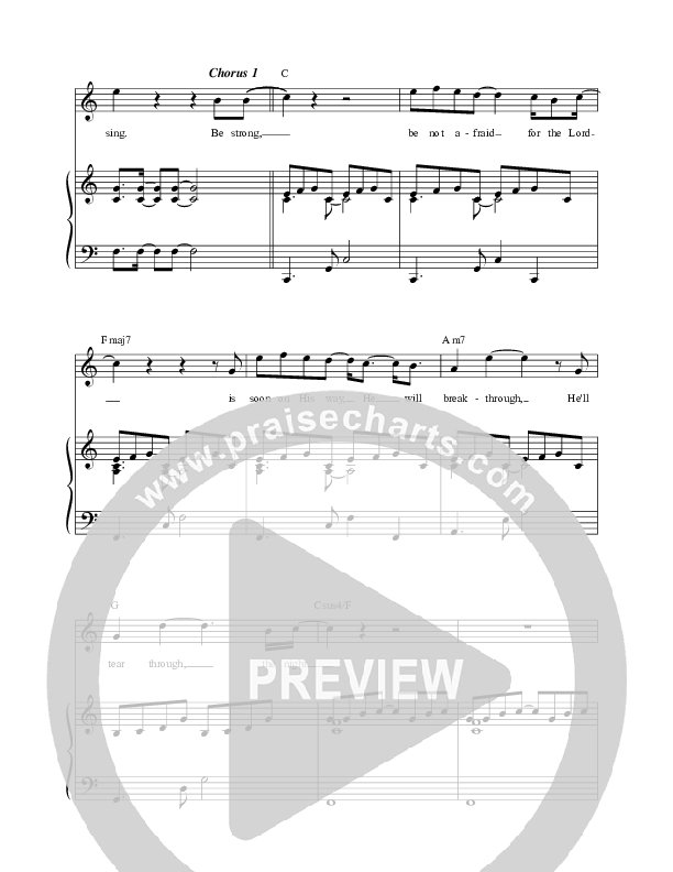 Be Strong Piano/Vocal (Jon Egan)