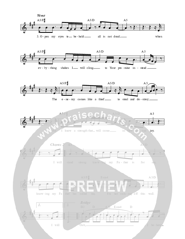 Nehemiah (Stand Strong) Lead Sheet (Jon Egan)