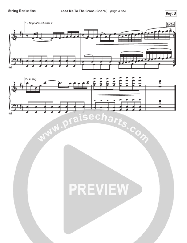Lead Me To The Cross (Choral Anthem SATB) Synth Strings (Hillsong UNITED / Arr. Luke Gambill)
