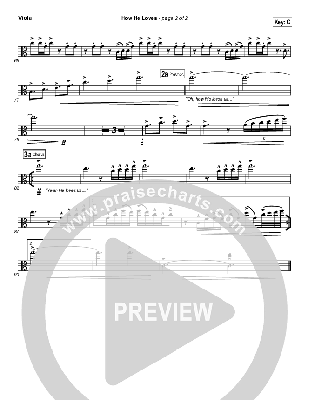 How He Loves (Radio) Viola (David Crowder)