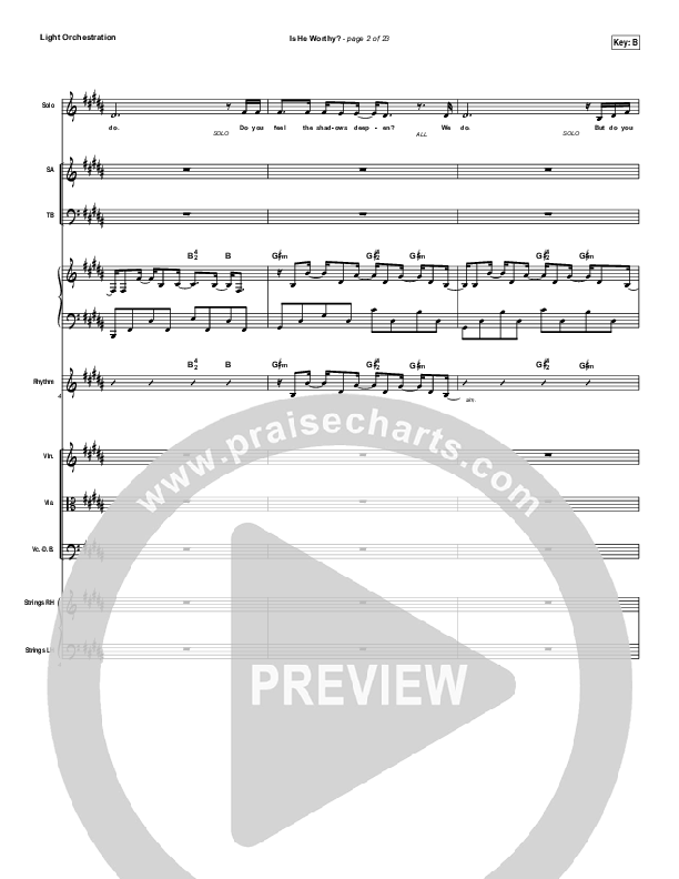 Is He Worthy Orchestration (Andrew Peterson)