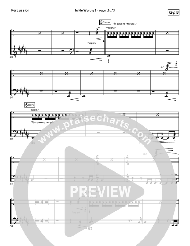 Is He Worthy Percussion (Andrew Peterson)