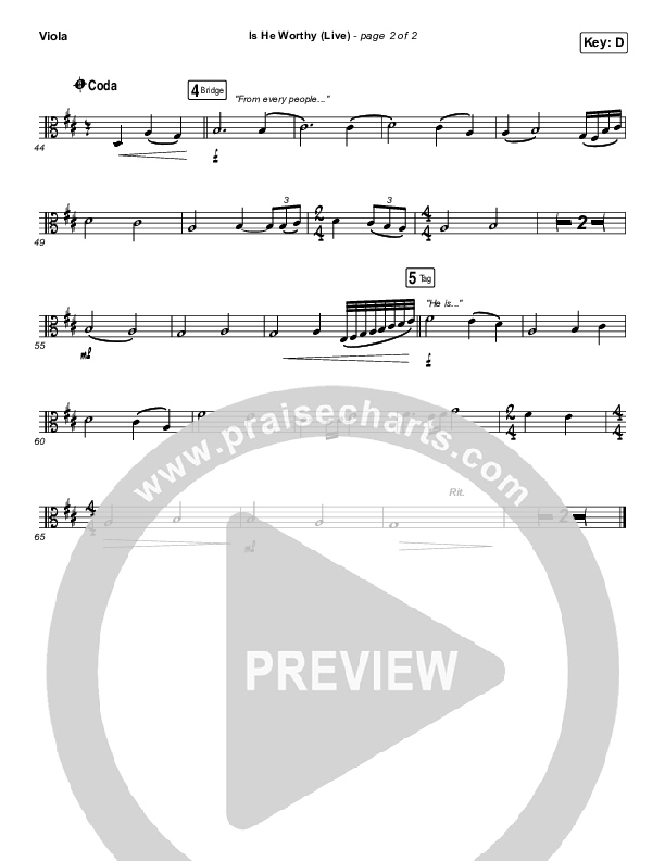 Is He Worthy (Live) Viola (Shane & Shane)