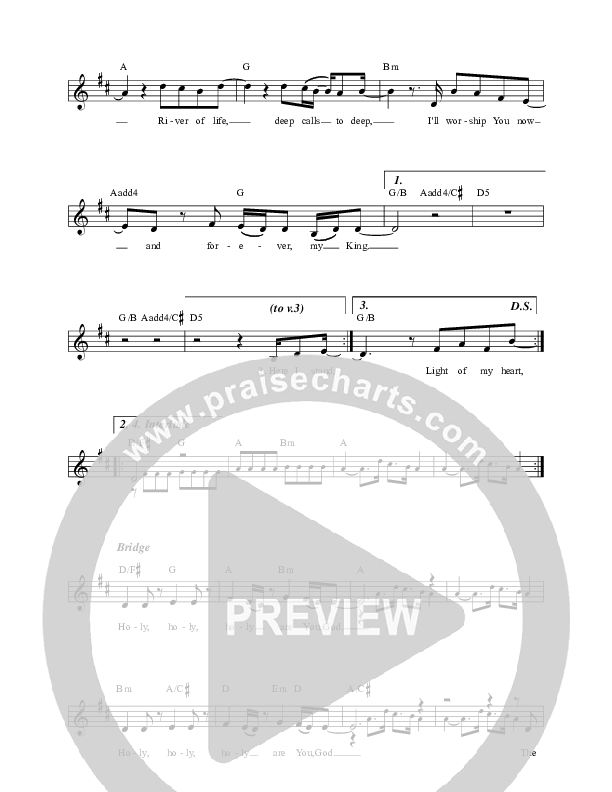 Forever My King Lead Sheet (Darlene Zschech / Leeland / Dustin Smith / HopeUC / Chardon Lewis)