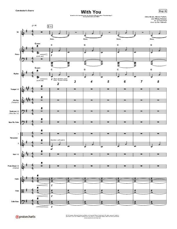 With You (Paradoxology) Conductor's Score (Elevation Worship)