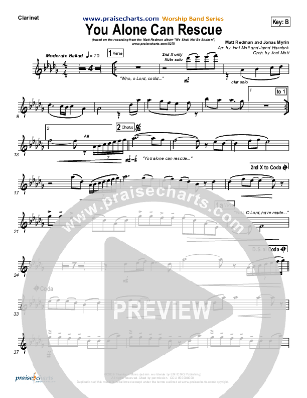 You Alone Can Rescue Wind Pack (Matt Redman)