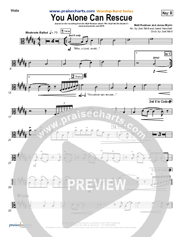 You Alone Can Rescue Viola (Matt Redman)