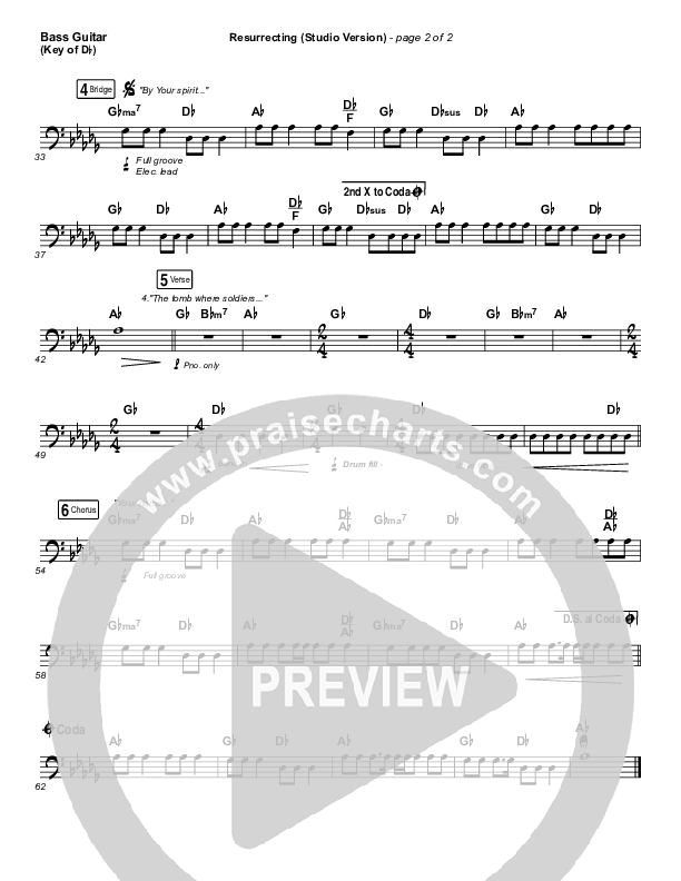 Resurrecting (Studio) Bass Guitar (Elevation Worship)