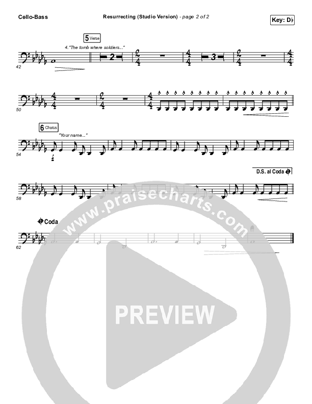 Resurrecting (Studio) Cello/Bass (Elevation Worship)