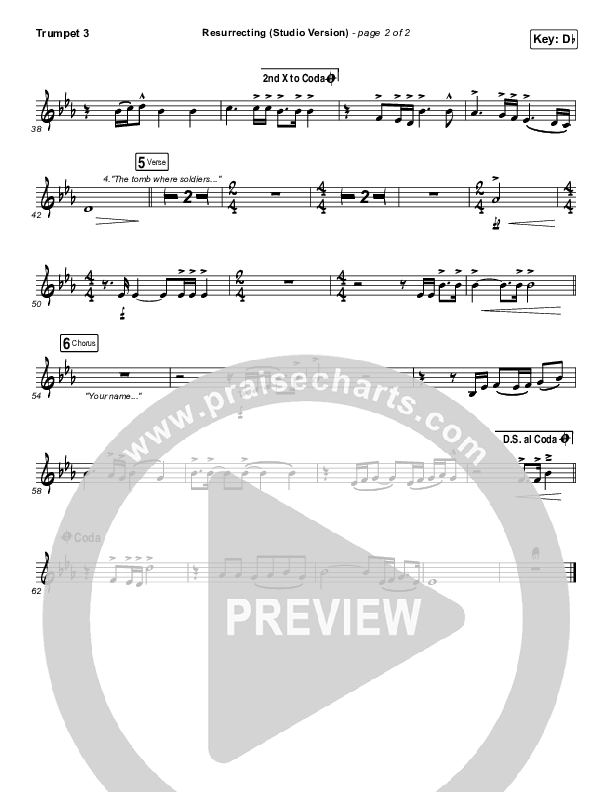 Resurrecting (Studio) Trumpet 3 (Elevation Worship)