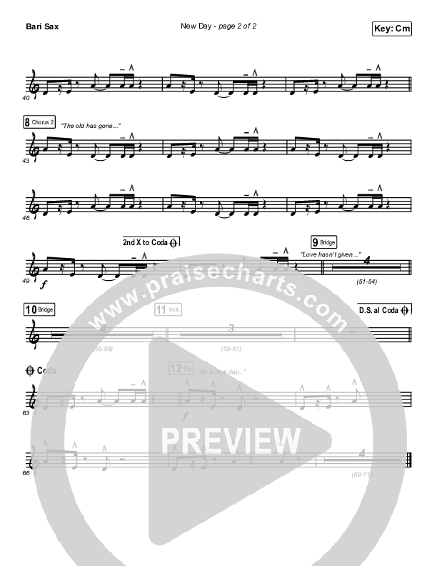 New Day Bari Sax (Danny Gokey)