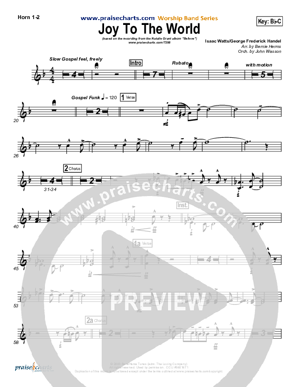 Joy To The World Brass Pack (Natalie Grant)