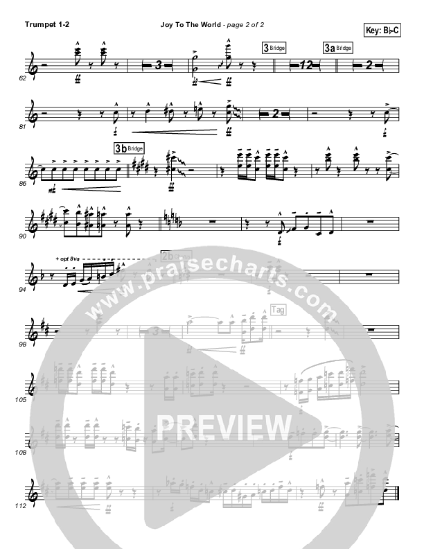 Joy To The World Trumpet 1,2 (Natalie Grant)