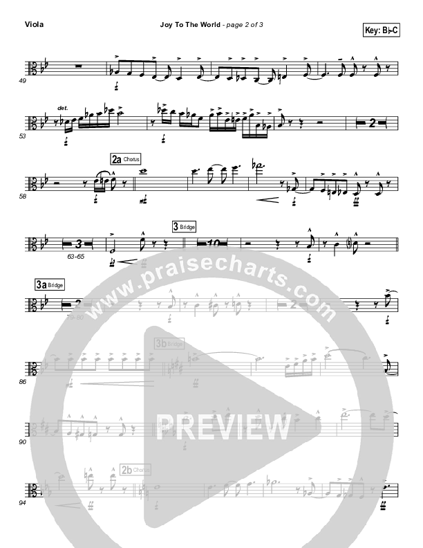 Joy To The World Viola (Natalie Grant)