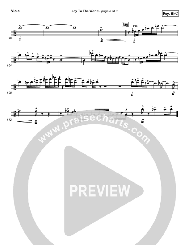 Joy To The World Viola (Natalie Grant)