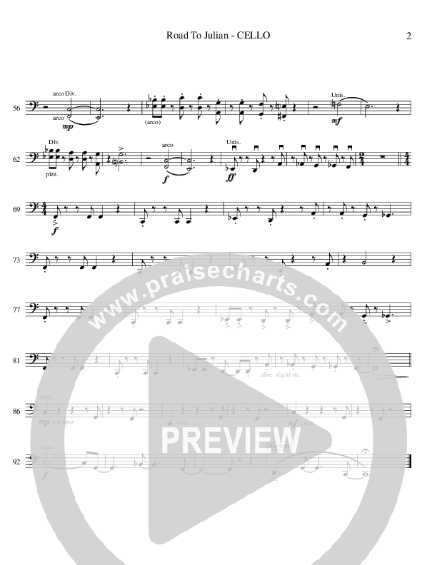 Road To Julian (Instrumental) Cello (Ric Flauding)