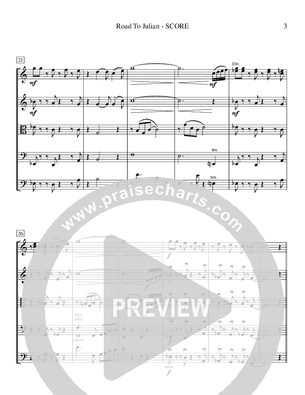 Road To Julian (Instrumental) Conductor's Score (Ric Flauding)