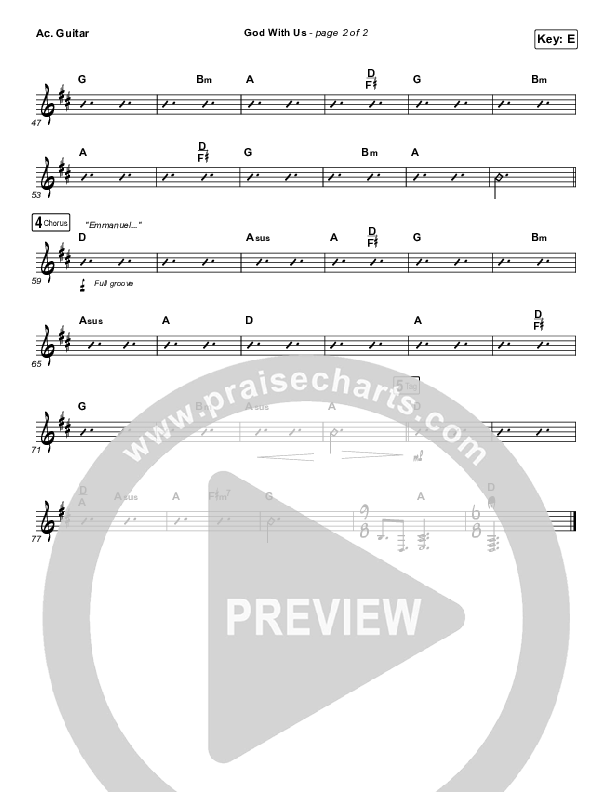 God With Us Acoustic Guitar (Terrian)