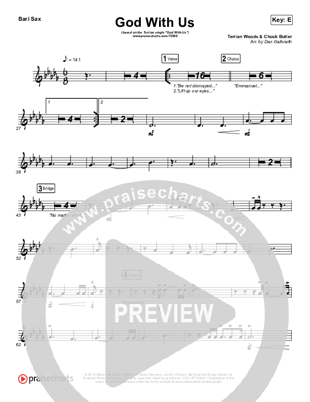 God With Us Bari Sax (Terrian)