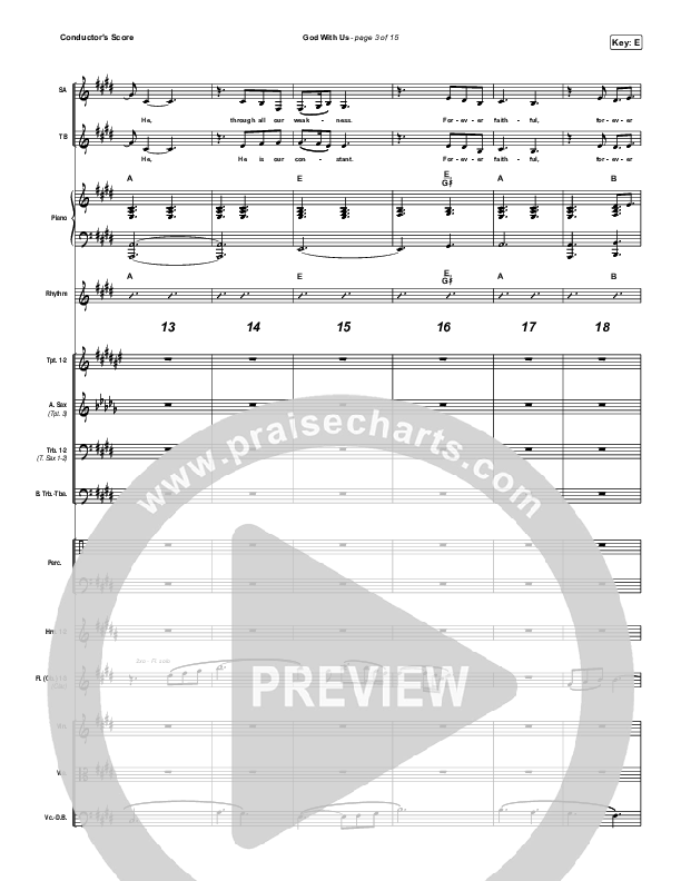 God With Us Conductor's Score (Terrian)
